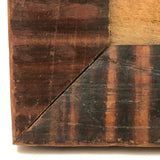 Wonderful Early Grain Painted Pennsylvania Folk Art Frame, Original Glass and Wood Backing