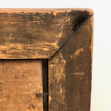 Wonderful Early Grain Painted Pennsylvania Folk Art Frame, Original Glass and Wood Backing