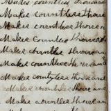 Nelia Downing's 1870s Penmanship Notebook, Full, Mason County, Kentucky