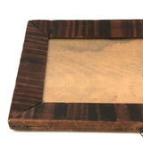 Wonderful Early Grain Painted Pennsylvania Folk Art Frame, Original Glass and Wood Backing