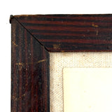 Barber's Writing Academy, Mid 1800s Fraktur Penmanship Example in Great Period Frame