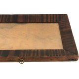 Wonderful Early Grain Painted Pennsylvania Folk Art Frame, Original Glass and Wood Backing