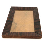 Wonderful Early Grain Painted Pennsylvania Folk Art Frame, Original Glass and Wood Backing