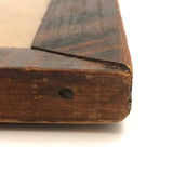 Wonderful Early Grain Painted Pennsylvania Folk Art Frame, Original Glass and Wood Backing