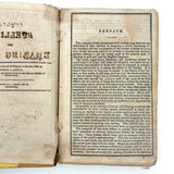 Comley's Spelling and Reading Book, 1853, with Hand-colored Engravings, Cut Paper Letters, and Good Words