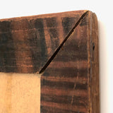 Wonderful Early Grain Painted Pennsylvania Folk Art Frame, Original Glass and Wood Backing