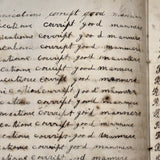 Nelia Downing's 1870s Penmanship Notebook, Full, Mason County, Kentucky