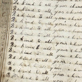 Nelia Downing's 1870s Penmanship Notebook, Full, Mason County, Kentucky