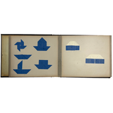 Early 20th Century Froebel Kindergarten Accordion Fold Album: Paper Weaving, Folding, Thread Drawing, More (Copy)