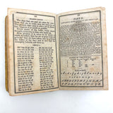 Comley's Spelling and Reading Book, 1853, with Hand-colored Engravings, Cut Paper Letters, and Good Words