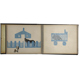 Early 20th Century Froebel Kindergarten Accordion Fold Album: Paper Weaving, Folding, Thread Drawing, More (Copy)