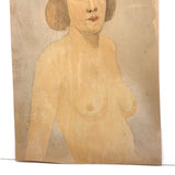 Samuel Wood Gaylor c. 1920s Watercolor Portrait Nude