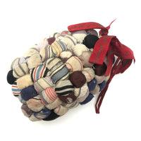 Lovely Old Bunched Fabric Pin Cushion