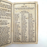 Comley's Spelling and Reading Book, 1853, with Hand-colored Engravings, Cut Paper Letters, and Good Words