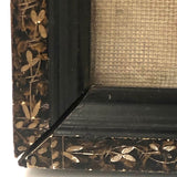 GOD BLESS OUR HOME, Wonderfully Crude Make Do Embroidery on Wire Mesh Screen, Original Frame