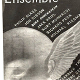 Philip Glass Ensemble, Original Silver on Black Silkscreen Poster, Benefit for WXPN, Philadelphia, 1982