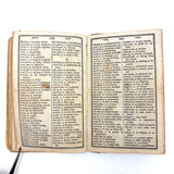 Comley's Spelling and Reading Book, 1853, with Hand-colored Engravings, Cut Paper Letters, and Good Words