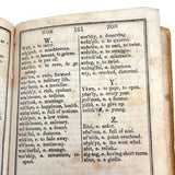 Comley's Spelling and Reading Book, 1853, with Hand-colored Engravings, Cut Paper Letters, and Good Words