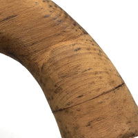 Wooden Folk Art Revolver with Rotating Cylinder
