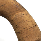 Wooden Folk Art Revolver with Rotating Cylinder