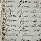 Nelia Downing's 1870s Penmanship Notebook, Full, Mason County, Kentucky