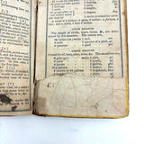 Comley's Spelling and Reading Book, 1853, with Hand-colored Engravings, Cut Paper Letters, and Good Words