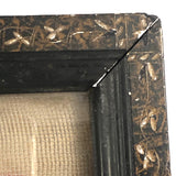 GOD BLESS OUR HOME, Wonderfully Crude Make Do Embroidery on Wire Mesh Screen, Original Frame