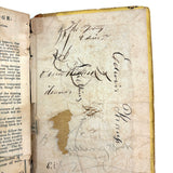 Comley's Spelling and Reading Book, 1853, with Hand-colored Engravings, Cut Paper Letters, and Good Words