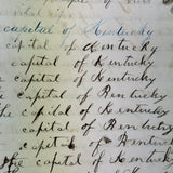 Nelia Downing's 1870s Penmanship Notebook, Full, Mason County, Kentucky