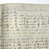 Nelia Downing's 1870s Penmanship Notebook, Full, Mason County, Kentucky