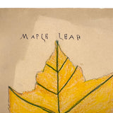 Edna Mohler's Maple Leaf, 1910 Crayon Drawing