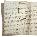Nelia Downing's 1870s Penmanship Notebook, Full, Mason County, Kentucky