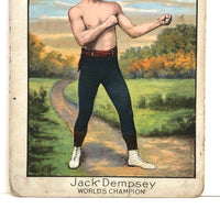 Jack (the Nonpareil) Dempsey Original 1910 T220 Mecca Cigarette Card