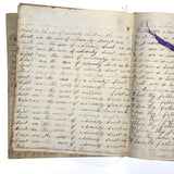 Nelia Downing's 1870s Penmanship Notebook, Full, Mason County, Kentucky