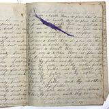 Nelia Downing's 1870s Penmanship Notebook, Full, Mason County, Kentucky