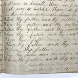 Nelia Downing's 1870s Penmanship Notebook, Full, Mason County, Kentucky