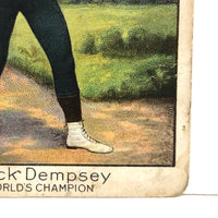 Jack (the Nonpareil) Dempsey Original 1910 T220 Mecca Cigarette Card