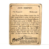 Jack (the Nonpareil) Dempsey Original 1910 T220 Mecca Cigarette Card
