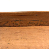Like a Theorem Painting, 19th Century Hand-carved Book Shaped Box with Hand-carved Basket of Flowers