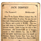 Jack (the Nonpareil) Dempsey Original 1910 T220 Mecca Cigarette Card