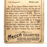 Jack (the Nonpareil) Dempsey Original 1910 T220 Mecca Cigarette Card