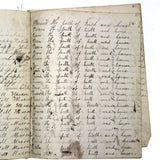 Nelia Downing's 1870s Penmanship Notebook, Full, Mason County, Kentucky
