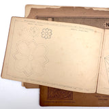 Set of Three Late 19th Century Educational and Industrial Drawing Notebooks