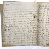 Nelia Downing's 1870s Penmanship Notebook, Full, Mason County, Kentucky
