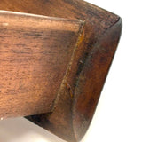 Like a Theorem Painting, 19th Century Hand-carved Book Shaped Box with Hand-carved Basket of Flowers