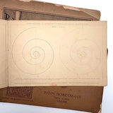 Set of Three Late 19th Century Educational and Industrial Drawing Notebooks
