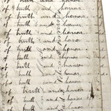 Nelia Downing's 1870s Penmanship Notebook, Full, Mason County, Kentucky