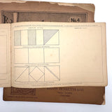 Set of Three Late 19th Century Educational and Industrial Drawing Notebooks