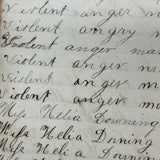 Nelia Downing's 1870s Penmanship Notebook, Full, Mason County, Kentucky