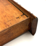 Like a Theorem Painting, 19th Century Hand-carved Book Shaped Box with Hand-carved Basket of Flowers